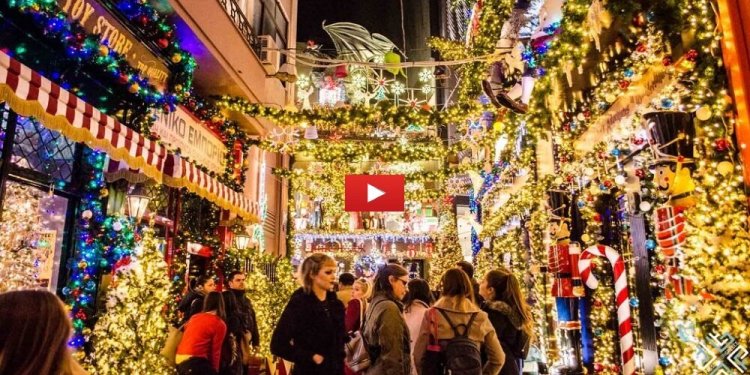 Greece is renowned for its mythology; Christmas Walk In Athens Little Kook A Fairy Tale Inspired Cafe In Psyrri Christmas Decoration At Little Kook