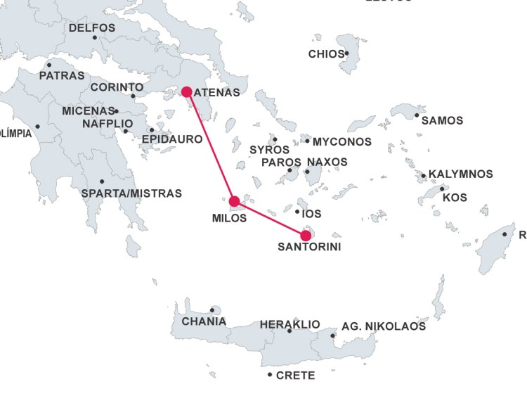 Mykonos santorini crete tour from athens, greek island hopping tour and vacation packages.best greek island tours, mykonos santorini crete package . Mr Travel Cyclade Itineraries